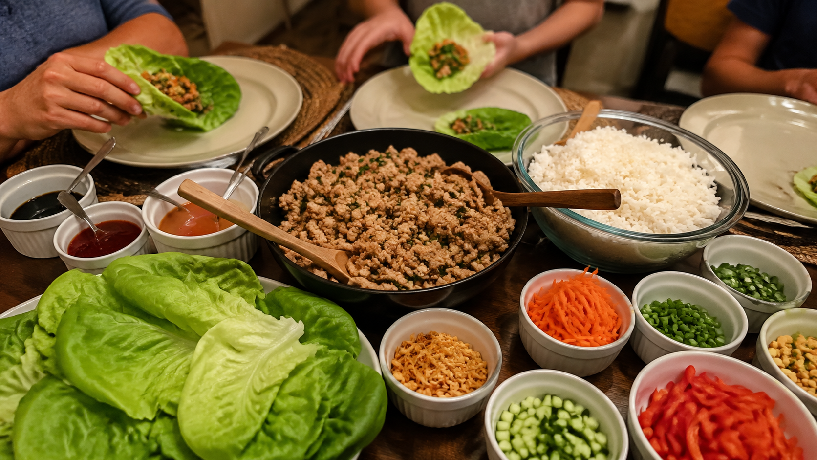 Turkey Lettuce Wrap Dinner ready to serve or store